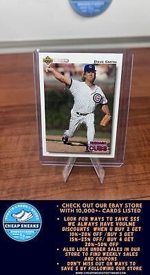 Cheap Sneaks Footwear/Sports Cards Baseball Card Dave Smith 1992 Upper Deck Factory Set Gold Hologram #549 Chicago Cubs