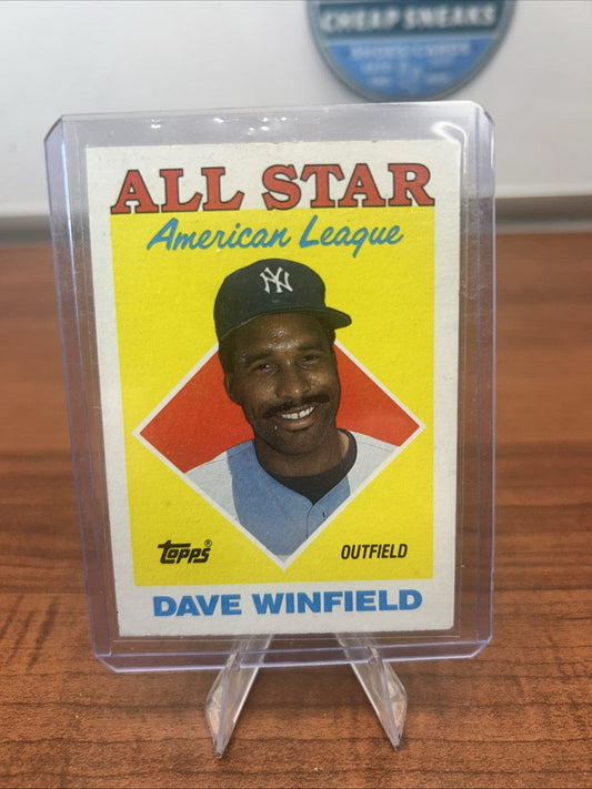 Cheap Sneaks Footwear/Sports Cards Baseball Card Dave Winfield 1988 Topps #392 All Star  New York Yankees