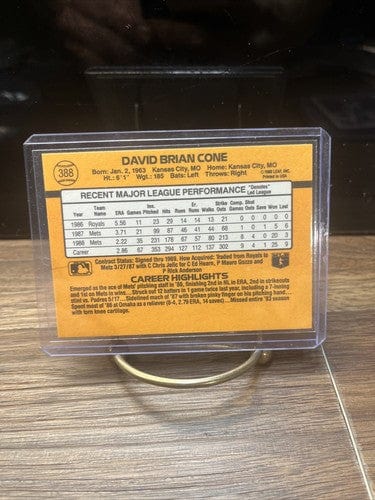 Cheap Sneaks Footwear/Sports Cards Baseball Card David Cone 1989 Donruss MLB Baseball Card  #388 New York Mets