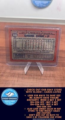 Cheap Sneaks Footwear/Sports Cards Baseball Card David Cone 1991 Topps #680 New York Mets