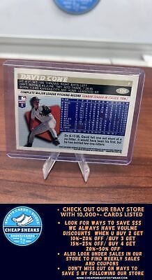 Cheap Sneaks Footwear/Sports Cards Baseball Card David Cone 1996 Topps #124 New York Yankees