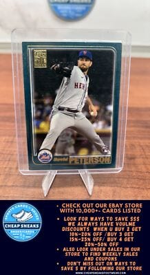 Cheap Sneaks Footwear/Sports Cards Baseball Card David Peterson RC 2021 Topps Archives #220 New York Mets