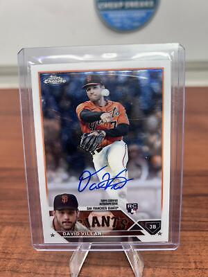 Cheap Sneaks Footwear/Sports Cards Baseball Card David Villar 2023 Topps Chrome Rookie Autographs #RA-DV San Francisco
