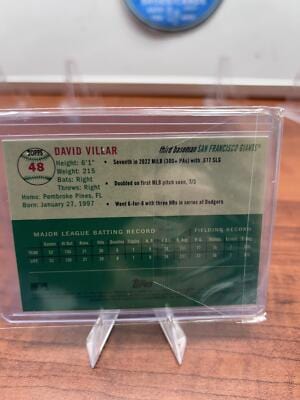 Cheap Sneaks Footwear/Sports Cards Baseball Card David Villar RC 2023 Topps Chrome Platinum Anniversary #48 San Francis