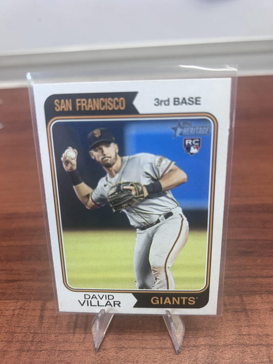 Cheap Sneaks Footwear/Sports Cards Baseball Card David Villar RC 2023 Topps Heritage #129 San Francisco Giants