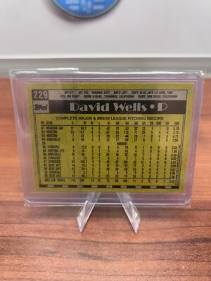 Cheap Sneaks Footwear/Sports Cards Baseball Card David Wells 1990 Topps #229 Toronto Blue Jays