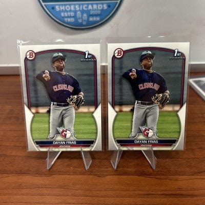 Cheap Sneaks Footwear/Sports Cards Baseball Card Dayan Frias 2023 Bowman Chrome Cleveland Guardians Baseball Card#BP-26