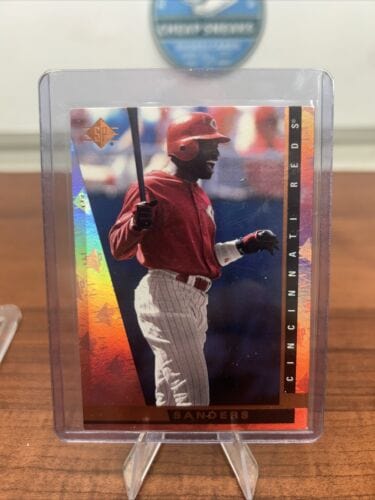 Cheap Sneaks Footwear/Sports Cards Baseball Card Deion Sanders 1997 Upper Deck SP Refractor #53 Cincinnati Reds, Braves