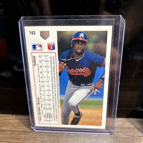 Cheap Sneaks Footwear/Sports Cards Baseball Card Deion Sanders Lot (2)  Braves,Yankees 1990 RC &1991 Upper Deck Basebal