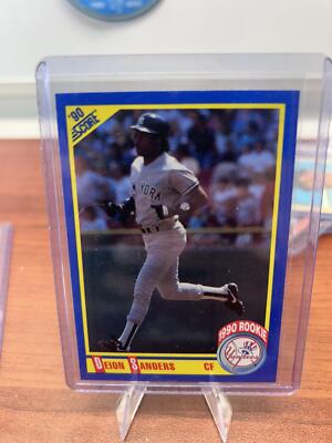 Cheap Sneaks Footwear/Sports Cards Baseball Card Deion Sanders RC 1990 Score #586 New York Yankees