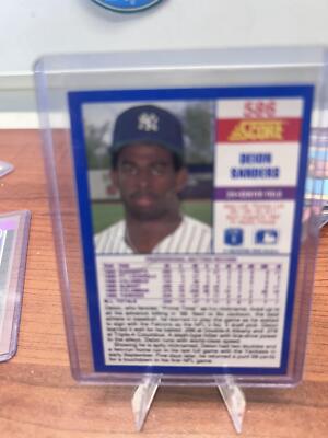 Cheap Sneaks Footwear/Sports Cards Baseball Card Deion Sanders RC 1990 Score #586 New York Yankees