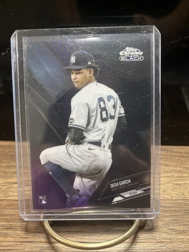 Cheap Sneaks Footwear/Sports Cards Baseball Card Deivi Garcia - 2021 Topps Chrome Black RC Purple Refractor Version - 0