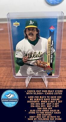 Cheap Sneaks Footwear/Sports Cards Baseball Card Dennis Eckersley 1993 Upper Deck #487 Oakland Athletics