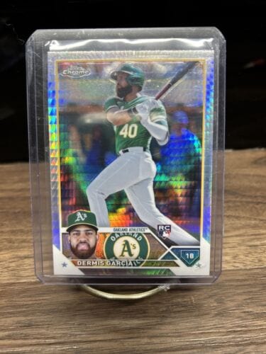 Cheap Sneaks Footwear/Sports Cards Baseball Card Dermis Garcia 2023 Topps Chrome Rookie (RC) Prism Oakland Athletics