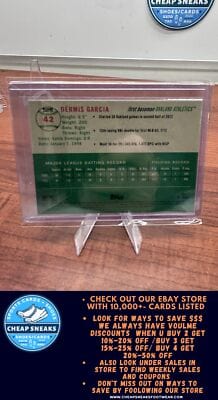 Cheap Sneaks Footwear/Sports Cards Baseball Card Dérmis Garcia RC 2023 Topps Chrome Platinum Anniversary #42 Oakland A