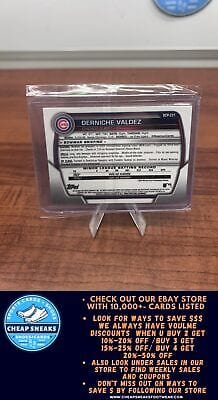 Cheap Sneaks Footwear/Sports Cards Baseball Card Derniche Valdez 2023 Bowman Chrome Chrome Prospects #BCP-231 Chicago C