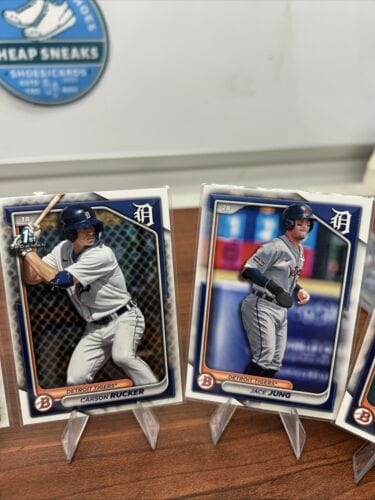 Cheap Sneaks Footwear/Sports Cards Baseball Card Detroit Tigers Bowman Prospects Team Set (7) Lee,Rucker,Jimenez,Clark,