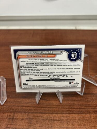 Cheap Sneaks Footwear/Sports Cards Baseball Card Detroit Tigers Bowman Prospects Team Set (7) Lee,Rucker,Jimenez,Clark,