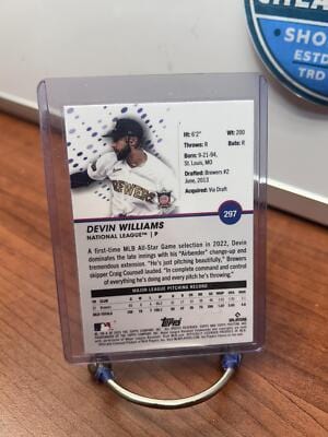 Cheap Sneaks Footwear/Sports Cards Baseball Card Devin Williams 2023 Topps Pristine #297 Milwaukee Brewers