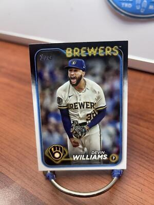 Cheap Sneaks Footwear/Sports Cards Baseball Card Devin Williams 2024 Topps #135 Milwaukee Brewers
