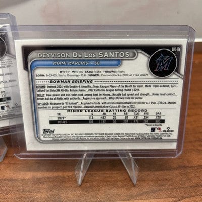 Cheap Sneaks Footwear/Sports Cards Baseball Card Deyvison De Los Santos 2024 Bowman Draft Chrome  #BDC-134 Marlins