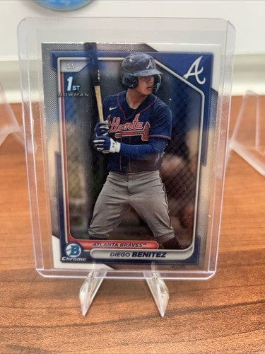 Cheap Sneaks Footwear/Sports Cards Baseball Card Diego Benitez 2024 Bowman Chrome 1st Atlanta Braves #BCP-39