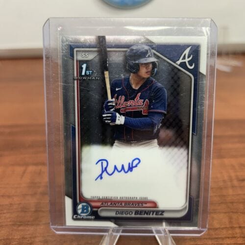 Cheap Sneaks Footwear/Sports Cards Baseball Card DIEGO BENITEZ 2024 Bowman Chrome 1st Bowman  AUTO #CPA-DB Atlanta Brav