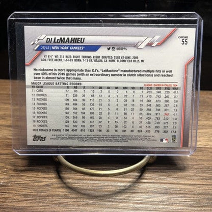 Cheap Sneaks Footwear/Sports Cards Baseball Card DJ LeMahieu 2020 Topps Chrome #55 New York Yankees MINT + CONDITION