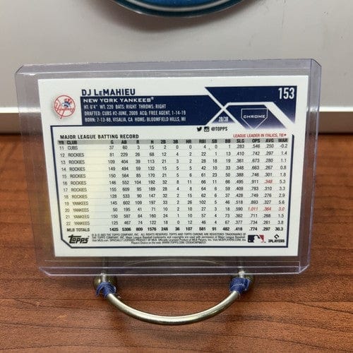 Cheap Sneaks Footwear/Sports Cards Baseball Card DJ LeMahieu 2023 Topps Chrome Baseball Card#153 New York Yankees