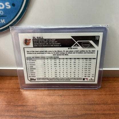 Cheap Sneaks Footwear/Sports Cards Baseball Card Dl Hall 2023 Topps Chrome Blue Logofractor Lot(2) /150+ Base Logofract