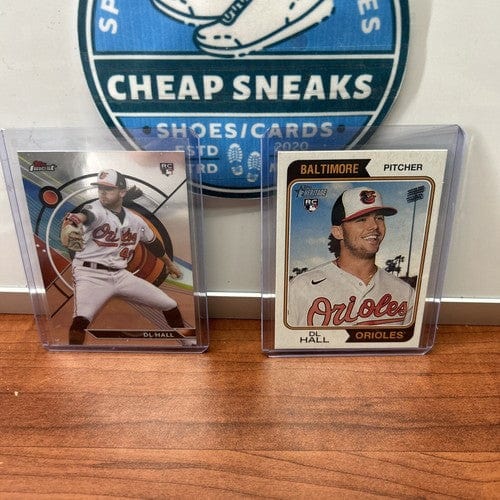 Cheap Sneaks Footwear/Sports Cards Baseball Card Dl Hall Lot(2) 2023 Topps Finest RC + 23 Topps Heritage RC Orioles