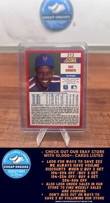 Cheap Sneaks Footwear/Sports Cards Baseball Card Doc Gooden 1990 Score #313 New York Mets