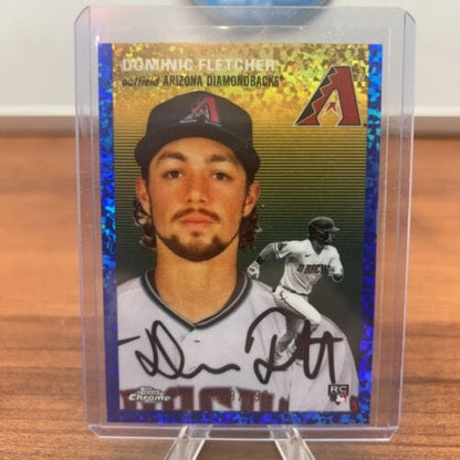Cheap Sneaks Footwear/Sports Cards Baseball Card Dominic Fletcher (RC) 2023 Topps Chrome Platinum #106 Blue Mini-Diamon