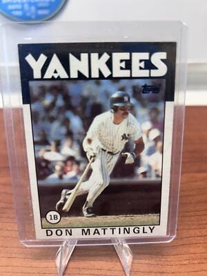 Cheap Sneaks Footwear/Sports Cards Baseball Card Don Mattingly 1986 Topps #180 New York Yankees