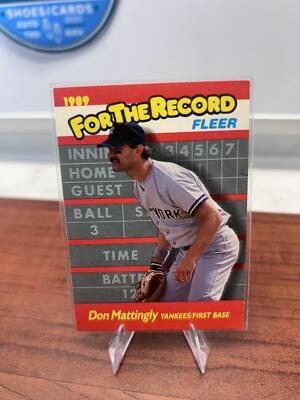 Cheap Sneaks Footwear/Sports Cards Baseball Card Don Mattingly 1989 Fleer For the Record #6 New York Yankees