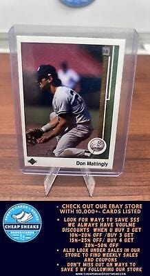Cheap Sneaks Footwear/Sports Cards Baseball Card Don Mattingly 1989 Upper Deck #200 New York Yankees