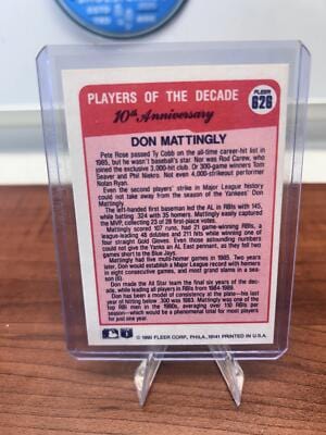 Cheap Sneaks Footwear/Sports Cards Baseball Card Don Mattingly 1990 Fleer Canadian #626 New York Yankees