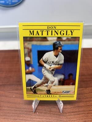 Cheap Sneaks Footwear/Sports Cards Baseball Card Don Mattingly 1991 Fleer Baseball Card  #673b New York Yankees
