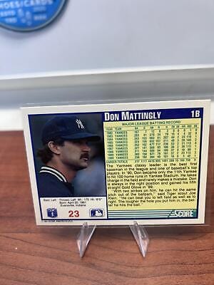 Cheap Sneaks Footwear/Sports Cards Baseball Card Don Mattingly 1991 Score #23 New York Yankees