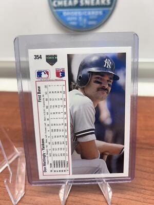 Cheap Sneaks Footwear/Sports Cards Baseball Card Don Mattingly 1991 Upper Deck Baseball  #354 New York Yankees