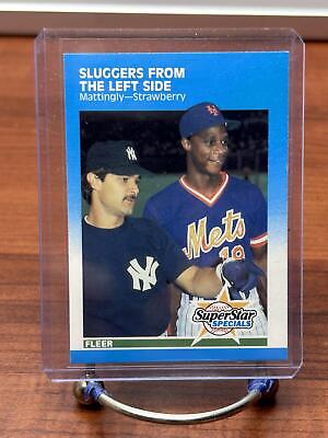 Cheap Sneaks Footwear/Sports Cards Baseball Card Don Mattingly / Darryl Strawberry 1987 Fleer #638 New York Yankees