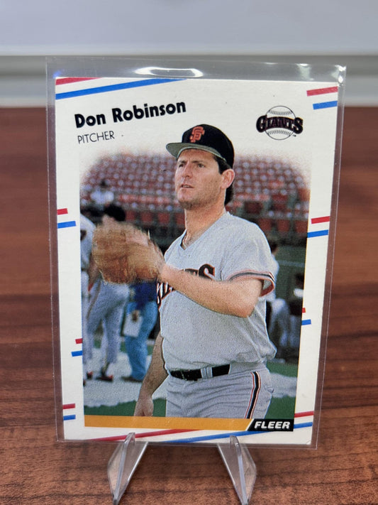 Cheap Sneaks Footwear/Sports Cards Baseball Card Don Robinson 1988 Fleer #95 San Francisco Giants