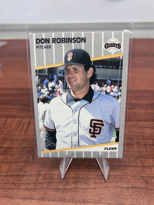 Cheap Sneaks Footwear/Sports Cards Baseball Card Don Robinson 1989 Fleer #342 San Francisco Giants