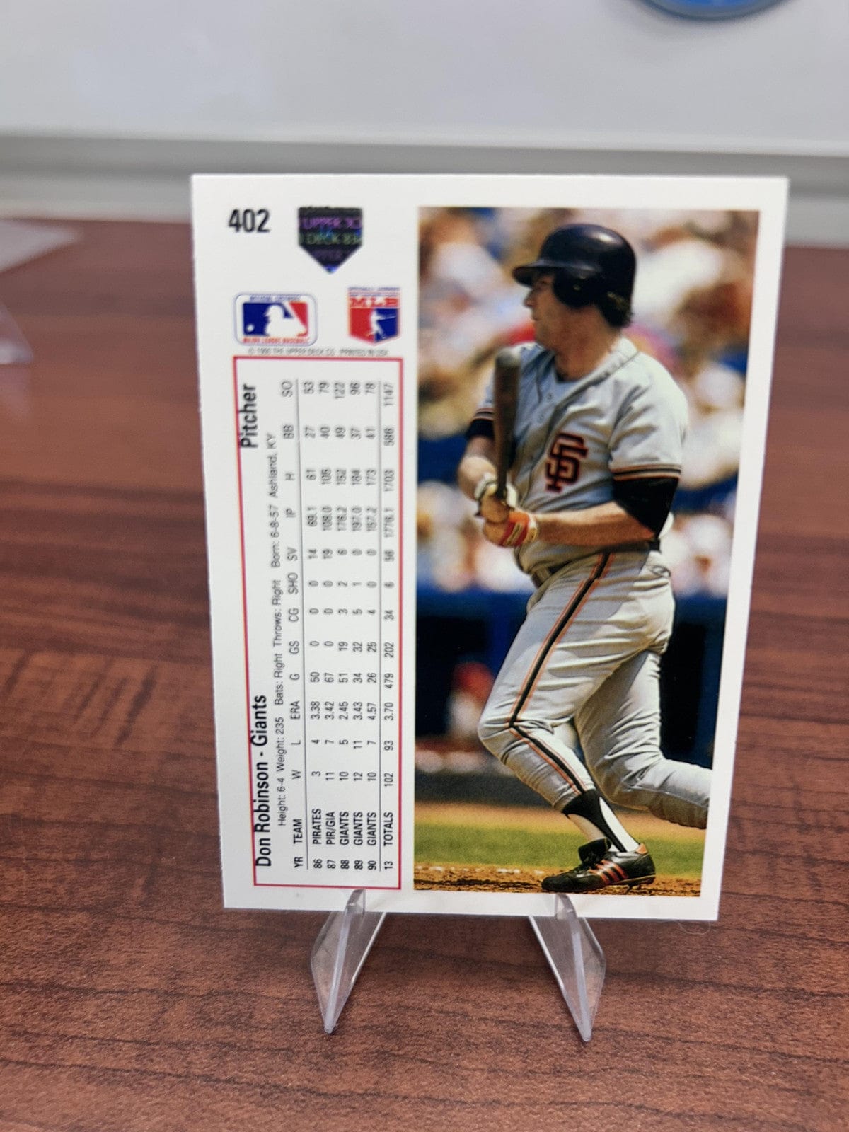 Cheap Sneaks Footwear/Sports Cards Baseball Card Don Robinson 1991 Upper Deck #402 San Francisco Giants