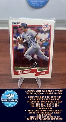 Cheap Sneaks Footwear/Sports Cards Baseball Card Don Slaught 1990 Fleer #456 New York Yankees