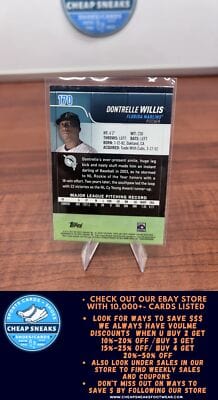 Cheap Sneaks Footwear/Sports Cards Baseball Card Dontrelle Willis 2022 Stadium Club Chrome #170 Florida Marlins