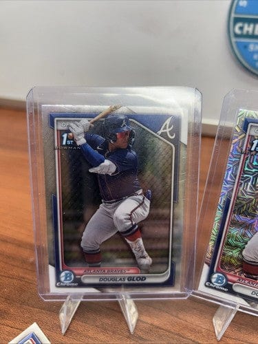 Cheap Sneaks Footwear/Sports Cards Baseball Card Douglas Glod 2024 “1st”Bowman Chrome Mojo+ Base/Isaiah Drake Base