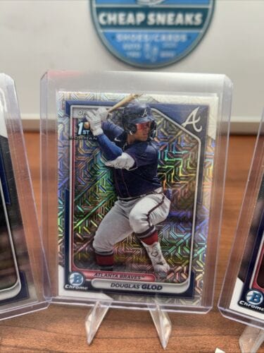 Cheap Sneaks Footwear/Sports Cards Baseball Card Douglas Glod 2024 “1st”Bowman Chrome Mojo+ Base/Isaiah Drake Base