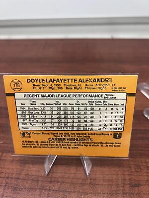Cheap Sneaks Footwear/Sports Cards Baseball Card Doyle Alexander 1989 Donruss #178a Detroit Tigers