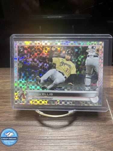 Cheap Sneaks Footwear/Sports Cards Baseball Card Drew Ellis 2022 Topps Chrome X-Fractor Refractor Rookie Arizona Diamon